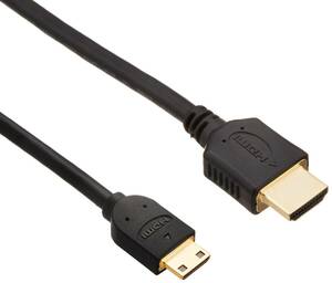 エレコム mini HDMI ケーブル 1.5m 4K × 2K対応 ブラック CAC-HD14EM15BK(中古品)