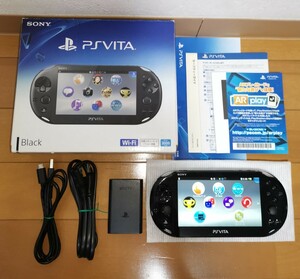 ● 送料無料 美品 fw3.55 PCH-2000 Black ブラック SONY 中古 PS Vita PlayStation Vita psvita ●