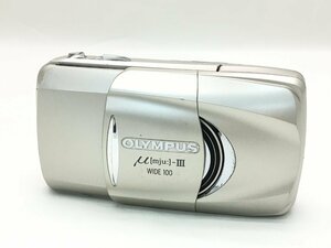 OLYMPUS μ mju III WIDE 100 コンパクトカメラ 簡易動作確認済み 中古【UW110325】●