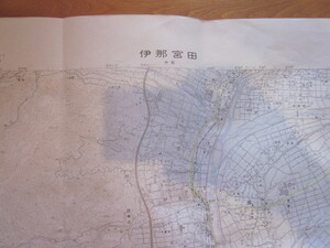 古地図　伊那宮田　2万5千分の1地形図◆昭和６３年◆長野県