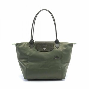 ロンシャン ル プリアージュ グリーン M ブランドオフ Longchamp ナイロン トートバッグ 再生ポリアミドキャンバス レディース