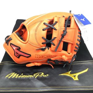 未使用 MIZUNO WILL DRIVE ソフトボール グローブ 内野手向け 1AJGS29803 サイズ8 牛革 ミズノ スプレンディッドオレンジ