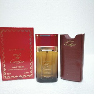 カルティエ　マスト ドゥ カルティエ　EDT　50ml Cartier must de Cartier LIGNE VOYAGE ほぼ満タン　送料無料