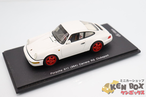 USED S=1/43 Spark スパーク 100台限定 CA04311002 Porsche ポルシェ 911(964) Carrera カレラ RS Clubsport クラブスポーツ 白 中国製