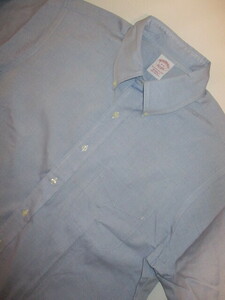 ゆうパケット可 BROOKS BROTHERS ブルックスブラザーズ オックスフォード ボタンダウンシャツ １６　３１　青　ブルー