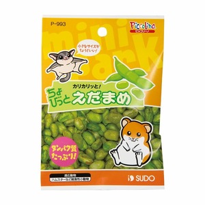 （まとめ買い）スドー ピッコリーノ ちょびっとえだまめ 10g 小動物用フード 〔×20〕