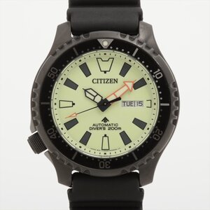 ■ 1円 ～ 中古 限定 日本未発売 ■ シチズン CITIZEN ■ プロマスター FUGU NY0138-14X ダイバーズ ■箱保 ブラック 黒 フグ 海外モデル