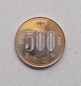 ★☆★未使用★☆★令和3年★新500円硬貨★☆★2021年★☆★ロール出し★☆★