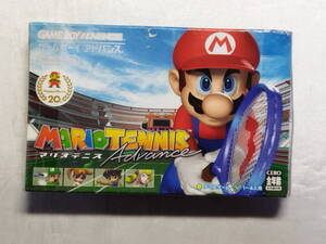 中古品 ゲームボーイアドバンスソフト マリオテニスアドバンス 箱難有り