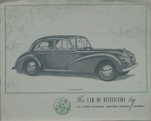 AC FOUR-DOOR SALOON セールスカタログ