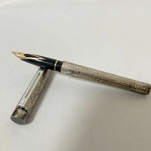 SHEAFFER シェーファー 万年筆 silver ペン先14k 585 U.S.A 未チェック ジャンク品