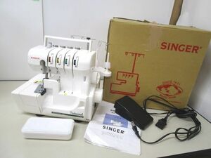 11064R◎SINGER シンガー ロックミシン 2本針4本糸かがりミシン(差動送り付) S-400◎中古