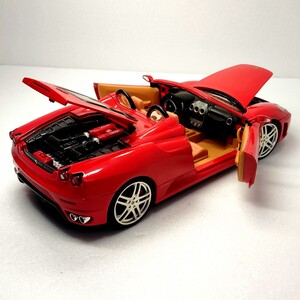 1/18 ギミック多数 エンジン再現 フェラーリ F430 スパイダー イタリア車 スーパーカー 跳ね馬 Ferrari Spider 高級車 ミニカー 1円 020305