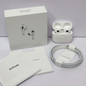 Dz404591 アップル イヤホン 第3世代 AirPods MME73J/A（A2566 A2564 A2565） Apple 中古