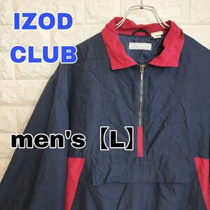 B367【IZOD CLUB】ハーフジップ ジャケット【メンズL】薄手