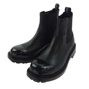 Alexander McQueen アレキサンダーマックイーン 667911 レザー サイドゴア チェルシー ブーツ ブラック系 42【中古】