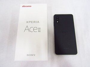 SONY Xperia Ace Ⅱ SO-41B 64GB docomo ブラック 利用制限◯ 中古品 ★6234