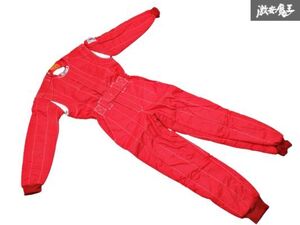 T●新品 NOMEX PLANXPY プランクスピー Racing Fabric レーシングファブリック Sサイズ レーシングスーツ つなぎ 作業着 レッド 赤