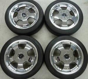 ●2412-248LL FABULOUS ファブレス プロファンド メッキ 5.5J +38 PCD100/110 165/55R15 美品！ ワゴンＲ エブリィ タント エッセ ミラetc