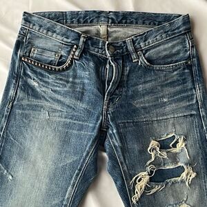 HYSTERIC GLAMOUR ヒステリックグラマー デニム ジーンズ デニムパンツ ダメージ ヴィンテージ加工 スタッズ 30