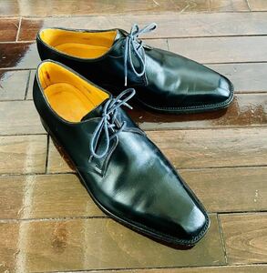 美品　ジョンロブ　JOHN LOBB ブラックシューズ　Sandon サイズ7E レザーシューズ ビジネスシューズ ブラック