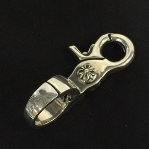 クロムハーツ クイッククリップ クロスボール シルバー925 キーホルダー 重量約50.3g アクセサリー Chrome Hearts