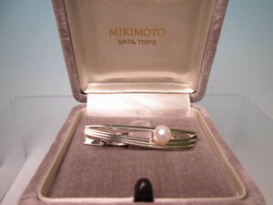 ☆MIKIMOTO SILVER ミキモトパールのタイタック 共ケース付 7.35g