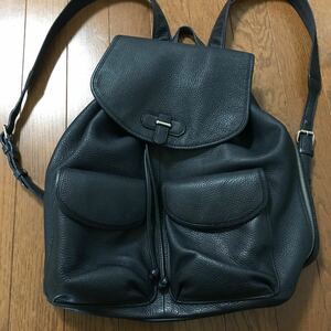 送料込　PELLE MORBIDA ペッレモルビダ　リュック　メイデンボヤージュ　MB071－フラップバックパック　ネイビー色　一部傷あり