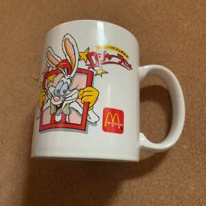 未使用！1988年製★マクドナルド×ロジャーラビットコラボ★マグ★公開記念