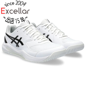 asics アシックス 25.0cm テニス シューズ メンズ GEL-DEDICATE 8(オールコート) 1041A408 ホワイト/ブラック [管理:1400001785]