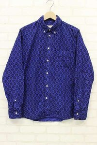 1T9833■メゾンキツネ FLYING SPARK BDペイズリーネルシャツ MAISON KITSUNE