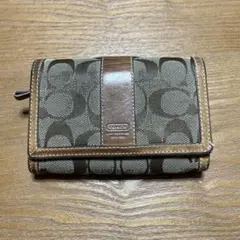 COACH 二つ折り財布 ブラウン