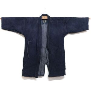 4100SR◆剣道着/信義◆藍染◆木綿◆古布◆古着◆中古◆リメイク素材◆KENDO UNIFORM