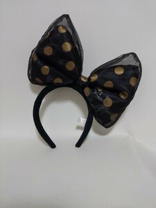 Disney Headband ディズニー ミニーマウス リボン ドット カチューシャ