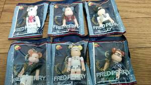 BE@RBRICK FRED PERRY　ベアブリック　フレッドペリー　全6種　ノベルティ　キーホルダー　未開封