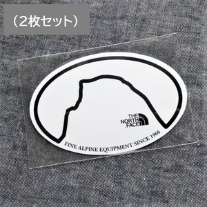 TNF Print Sticker NN32348 HD 2枚セット ノースフェイス ステッカー 新品 防水素材