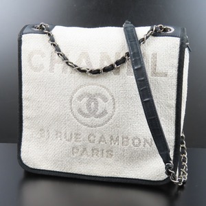 92643★1円スタート★CHANEL シャネル 中美品 チェーンショルダーバッグ ココマーク メッセンジャーバッグ ドーヴィルライン