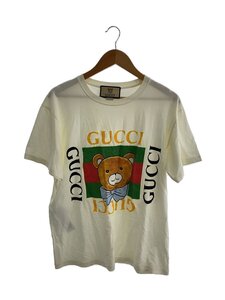 GUCCI◆EXOカイ/テディーベア//Tシャツ/S/コットン/WHT/プリント/615044 XJDJI