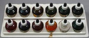 ★ジャンク品　 HOLBEIN DRAWING INK　ホルべイン　インク　12カラー 　中古品　現状品★