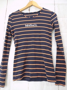 MAX&Co. マックス アンド コー 長袖ボーダーカットソー Made in Bulgaria