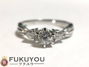 Pt900 ダイヤモンド 0.308ct 0.20ct プラチナリング 12号 4.3g 指輪