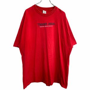 TOMMY HILFIGER 半袖 ロゴ Tシャツ XXLサイズ トミーヒルフィガー ビッグサイズ レッド コットン 古着卸 アメリカ仕入 t2409-3197