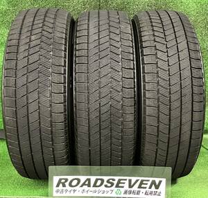 ★215/60R17 96Q BRIDGESTONE BLIZZAK VRX3 3本 2021年製 溝約6.0mm～6.5mm程度 冬用 中古スタッドレスタイヤ★送料無料