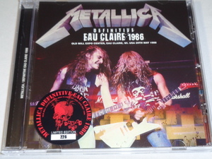 METTALICA/DEFENITIVE　EAU CLAIRE 1986（SOUNDBOARD）CD