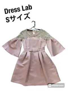 Dress Lab ドレスラボ ワンピース フリル フレア ピンク Sサイズ