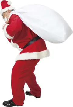 クリスマス プレゼント 大きなサンタさんの袋 パーティー 袋 白 サンタ