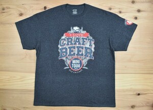 レアUSA古着 OLD CHICAGO クラフトビール 40周年 Tシャツ sizeXL 杢柄 オールドシカゴ 酒 企業 ビッグシルエット 大きいサイズ アメリカ