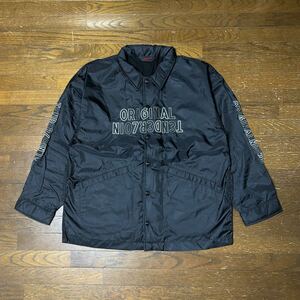 付属品完備 希少 TENDERLOIN NYLON COACH JKT BLACK M テンダーロイン テンダー ナイロン コーチ ジャケット ブラック 刺繍 ブルゾン