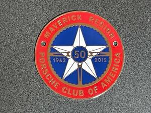 PCA ポルシェ クラブ オブ アメリカ マーベリック 50周年記念 グリルバッジ カーバッジ 希少