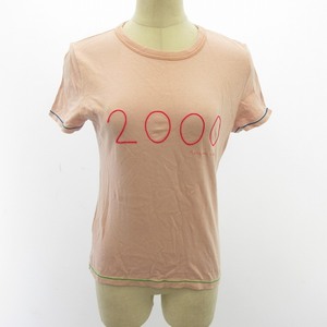 ポールスミスウィメン Paul Smith WOMEN Ｔシャツ カットソー 半袖 刺繍 ピンク 約M レディース